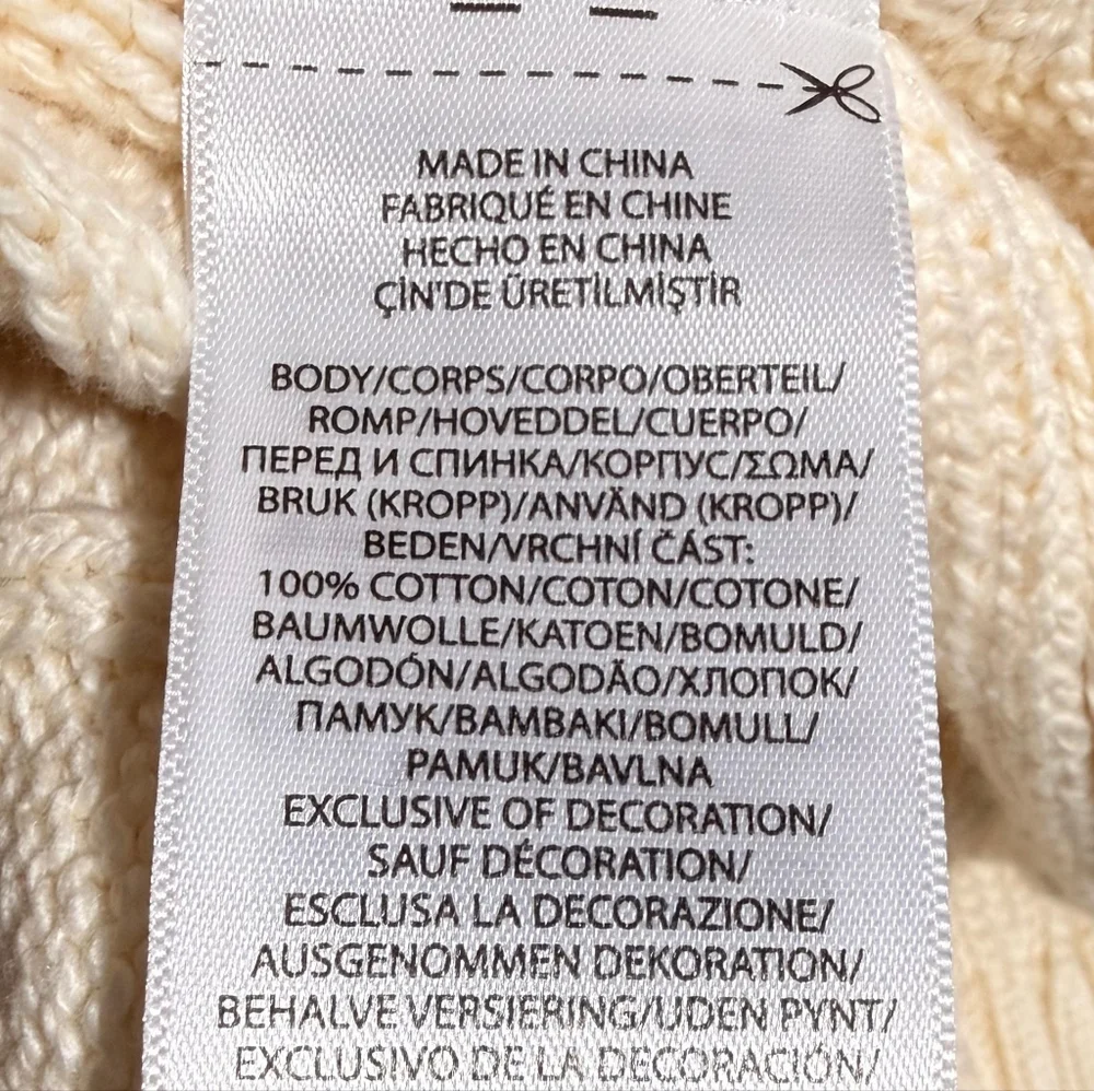 Polo Ralph Lauren Sweater- Men's Big & Tall Size 4XLT- Cream